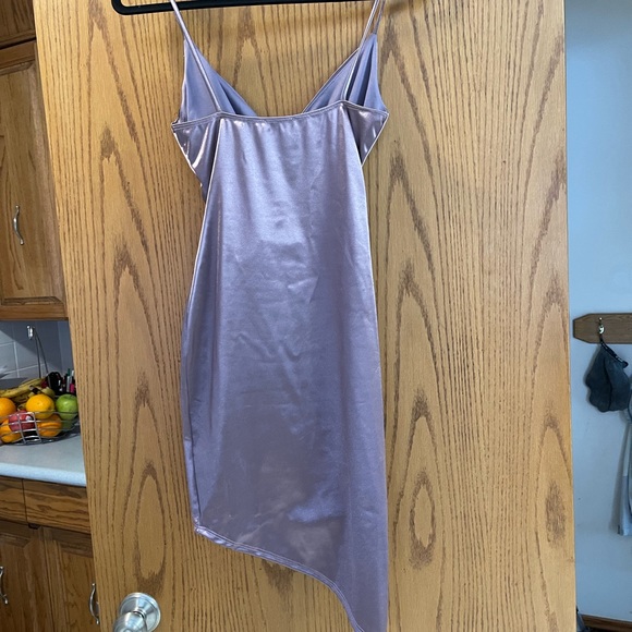 Fashion Nova Sneaking Out Satin Mini Dress - Picture 2 of 4